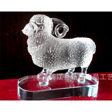 Colourful Crystal Craft Animal, Glass Animal Paperweight for Gift